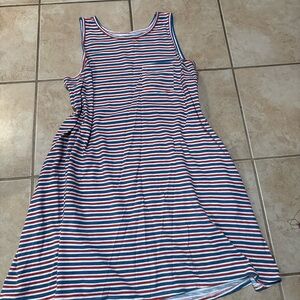 Sonoma Red and Blue Striped Top